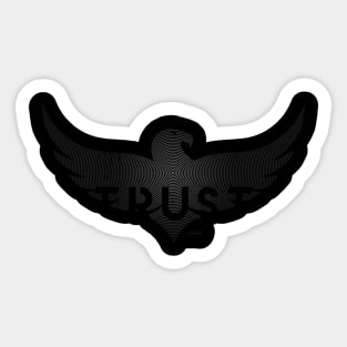 Eagle Trust, Mono, Ring Grid Sticker